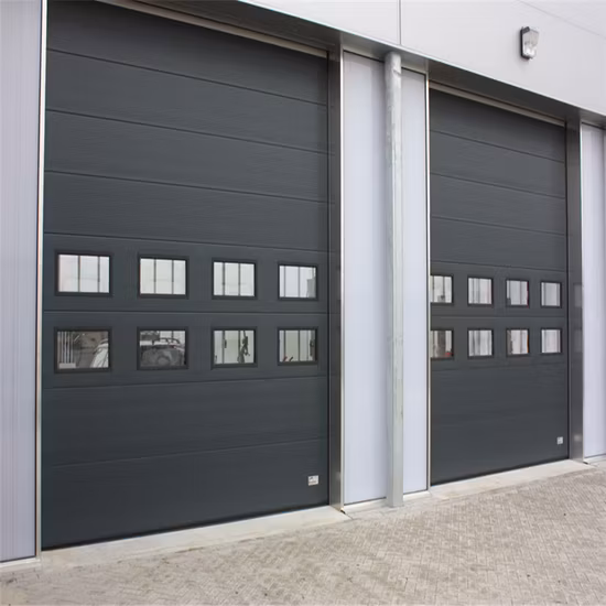 Steel Garage Door Aluminum Alloy Electric Remote Control Automatic Sectional Door