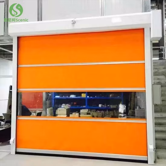 Shopping Mall Cold Storage Wind Resistant Industrial Sectional Aluminium Door
