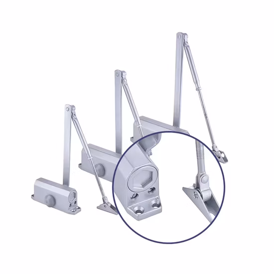 Sliver Color Aluminium Alloy Automatic Door Hydraulic Closer 60kg